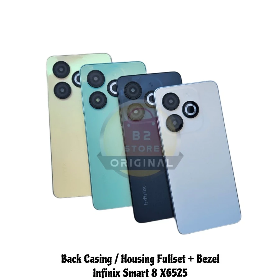 Back Casing - Kesing - Housing - Backdoor Fullset + Bezel Infinix Smart 8 X6525