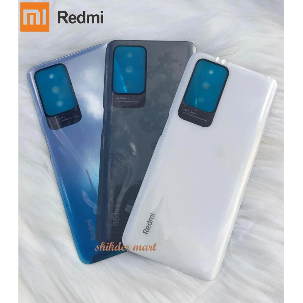 Replacement Backshell Panel + midel frame for Xiaomi Redmi Note 10 Pro/redmi note 10 pro max Battery Back Door Back panel