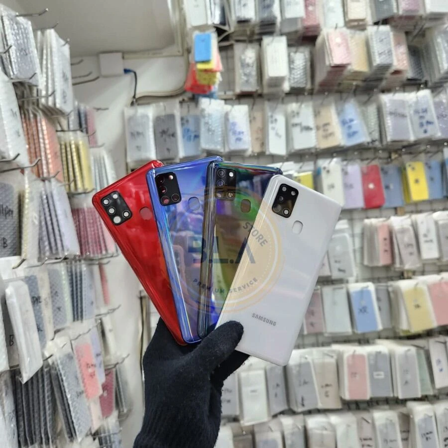 Replacement Backshell Glass Panel for  SAMSUNG GALAXY A21S  Backshell Battery Back Door Housing-100% Original