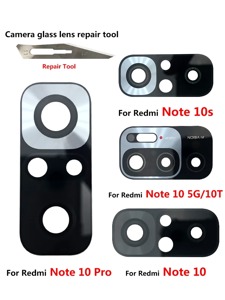 Camera Lens Glass with Frame for Xiaomi Redmi Note 10S