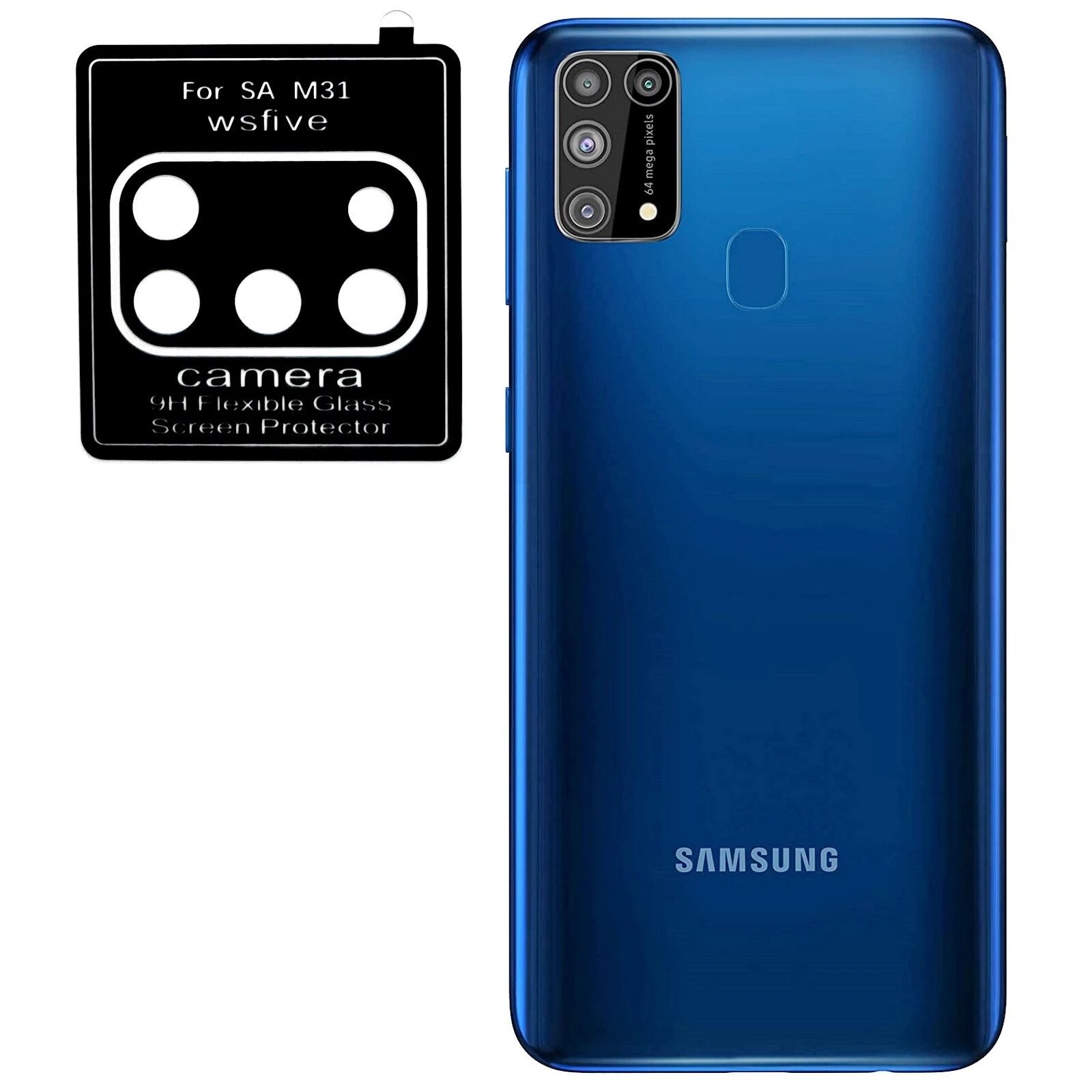For Samsung Galaxy M31 camera main glass Rear Facing Camera Glass Lens Replacement