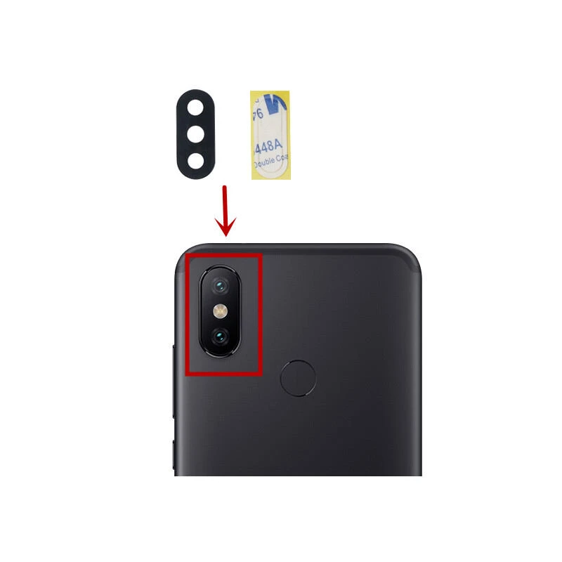 For Xiaomi Mi A2 camera main glass lens Rear Facing Camera Glass Lens Replacement
