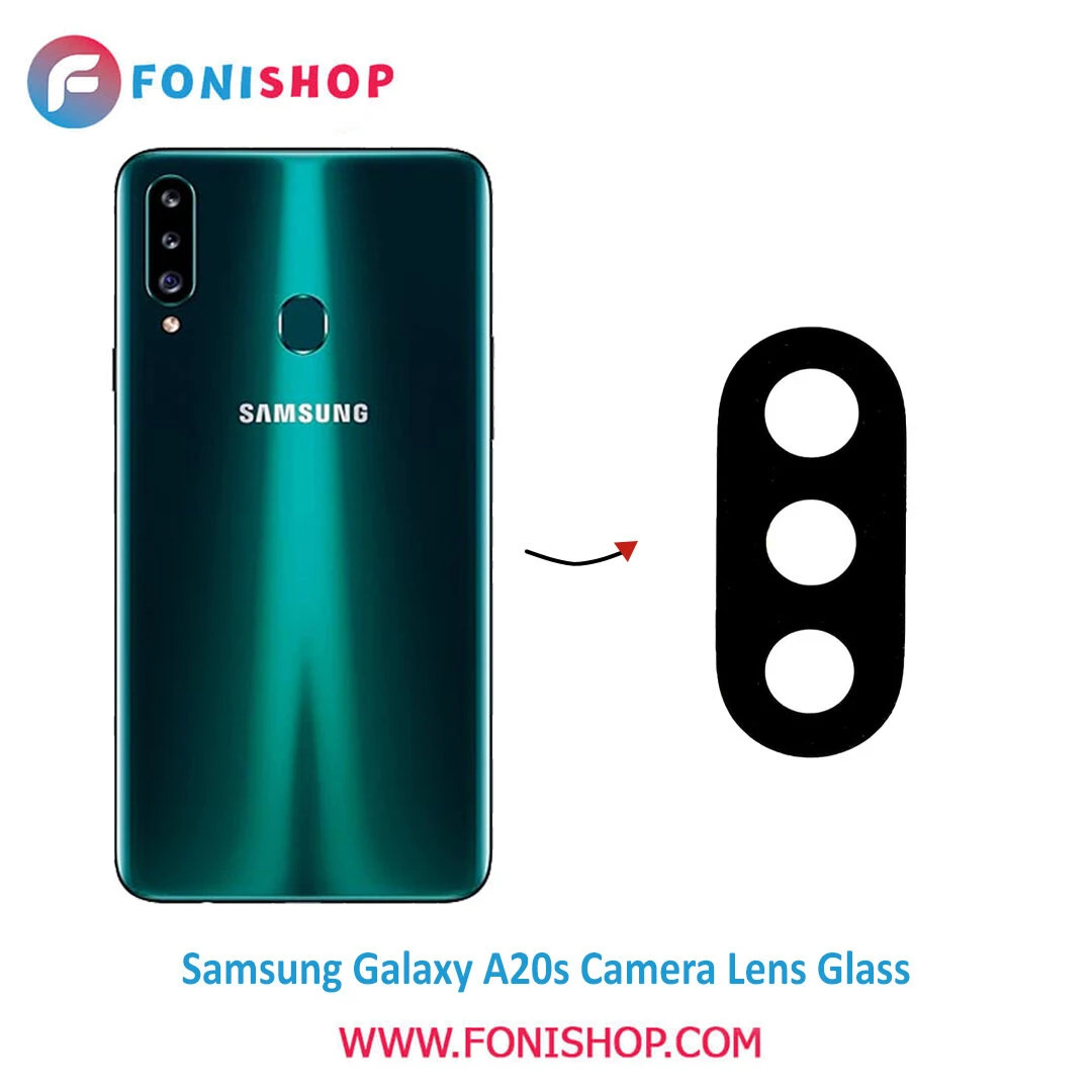 For Samsung Galaxy A20s camera main glass Rear Facing Camera Glass Lens Replacement