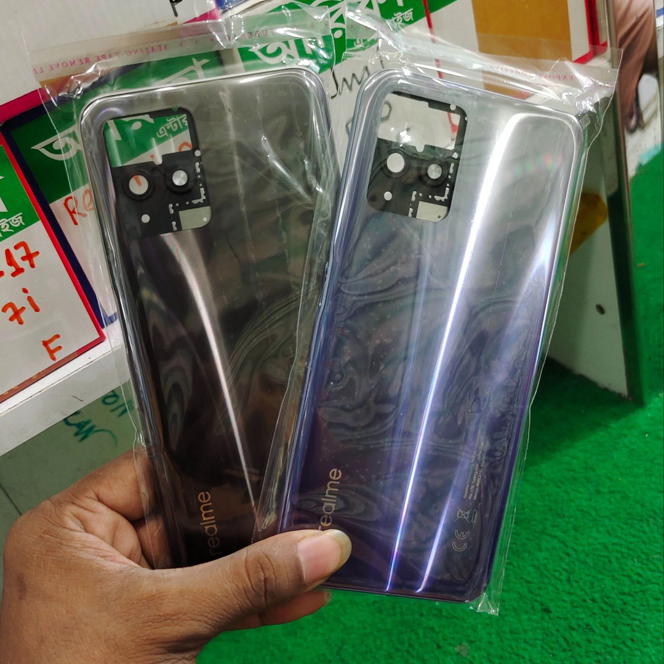 Replacement Backshell Panel & midel chassis for realme 8i Battery Back Door