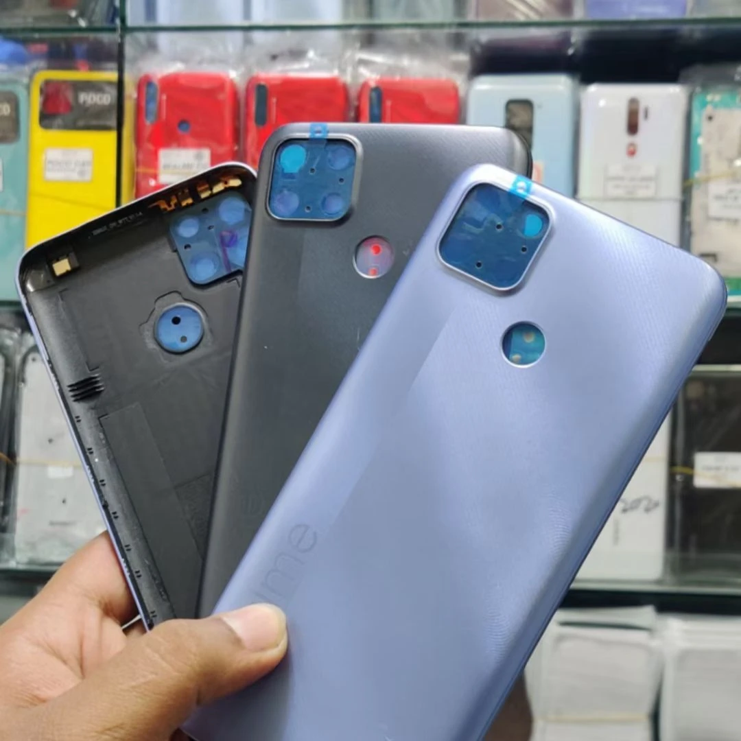 Realme C25Y - ( Plastic ) Back Shell plus frame / Back Panel / Battery Cover / Back Door / Back Replacement Part