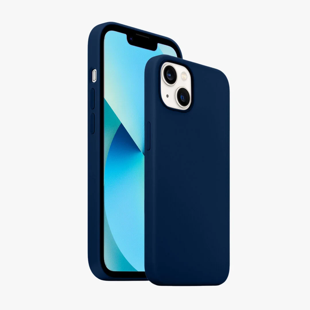 Silicone Phone Case For Apple IPhone 13 MINI Luxury Liquid Silicone Protection Back Cover Soft Case