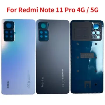Replacement Backshell Panel + midel frame for Xiaomi Redmi Note 11 Pro 4g Battery Back Door Back panel