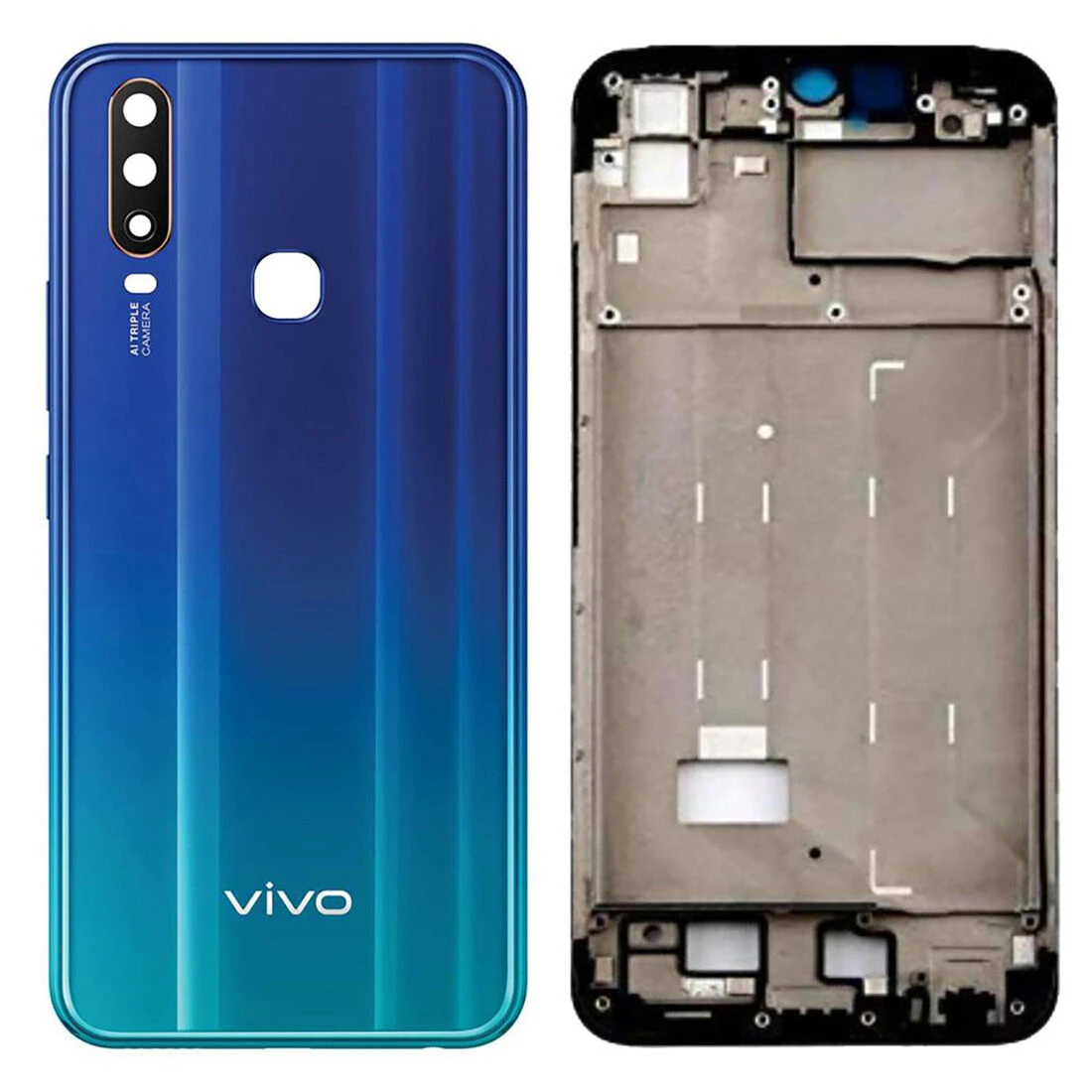Housing Panel + Battery Door for Vivo Y15 – Full Body Back Shell Replacement with Camera and Button Slots (OEM Quality)