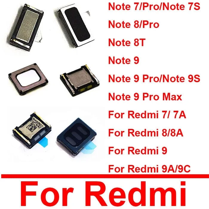 Ear Earpiece Speaker For Xiaomi For Xiaomi Redmi Note 7 8 9 Pro Max 7S 8T 9S For Redmi 7A 8A 9A 9C Speaker Earpiece Receiver