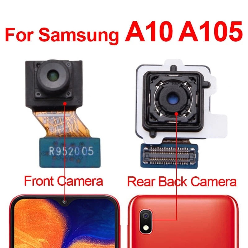 Back Rear Main Camera Module Flex Cable For Samsung Galaxy A10 (SM-A105) Small Front Camera Flex Replacement Parts