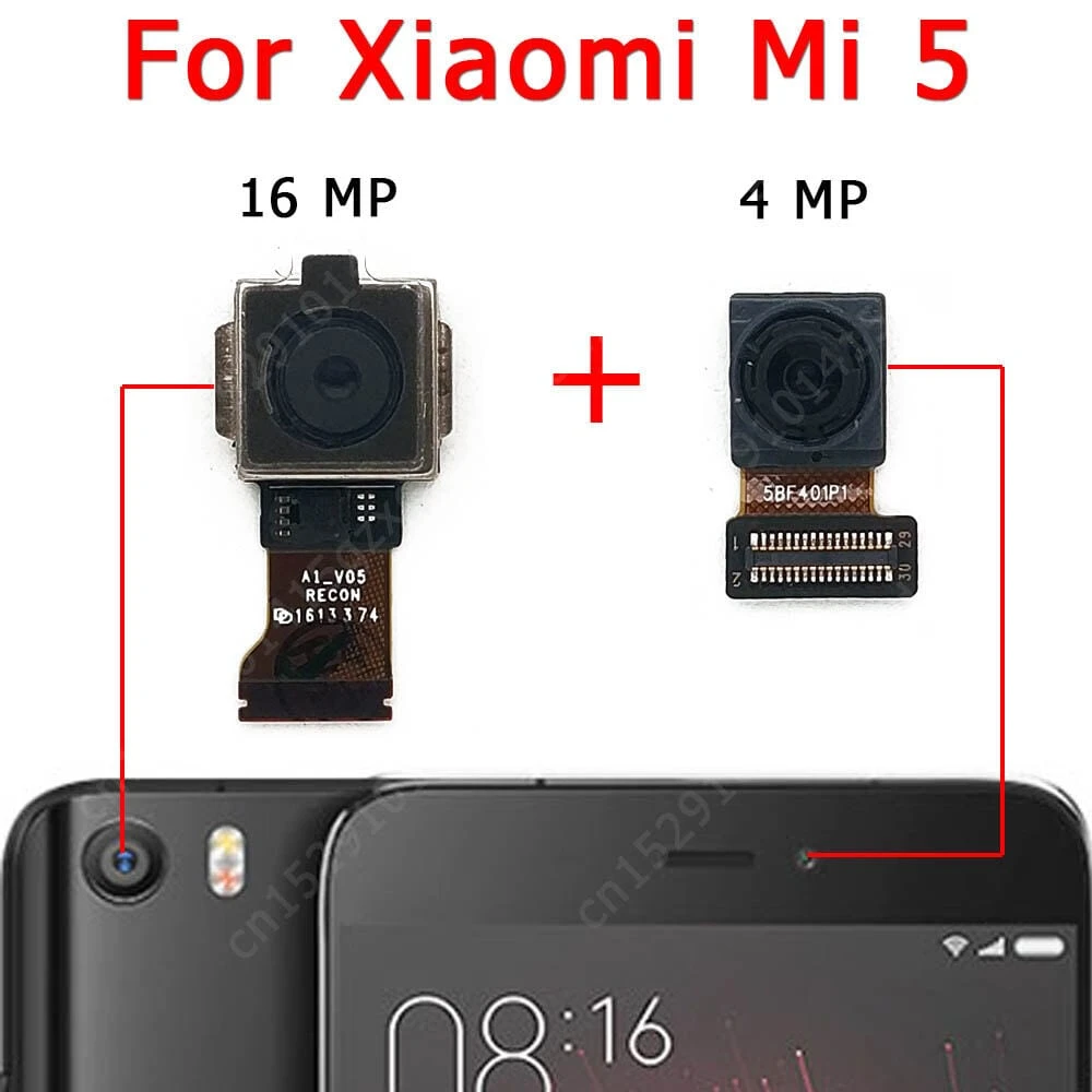 Rear Front Camera For Xiaomi Mi 5 Selfie Frontal Backside Repair Facing Back Camera Module Replacement Spare Parts