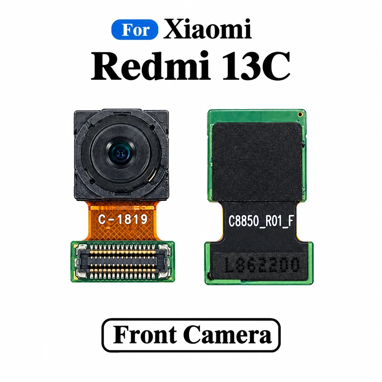 Front Camera Module for Xiaomi Redmi 13C Selfie Camera