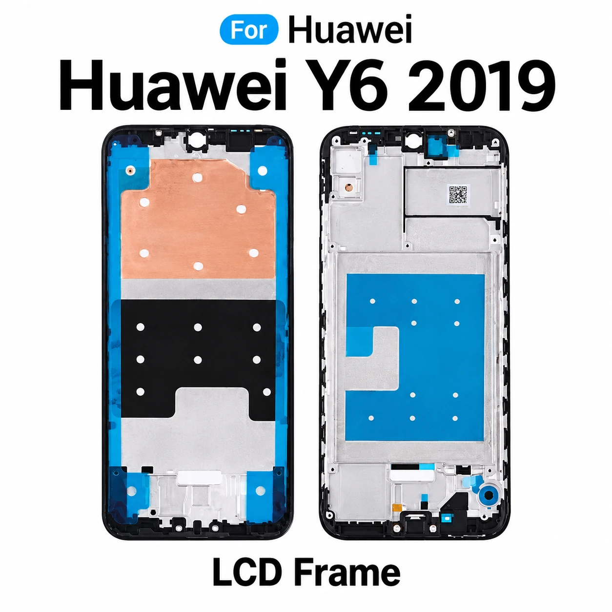 For Huawei Y6 2019 Only Front LCD Frame Housing Replacement Parts
