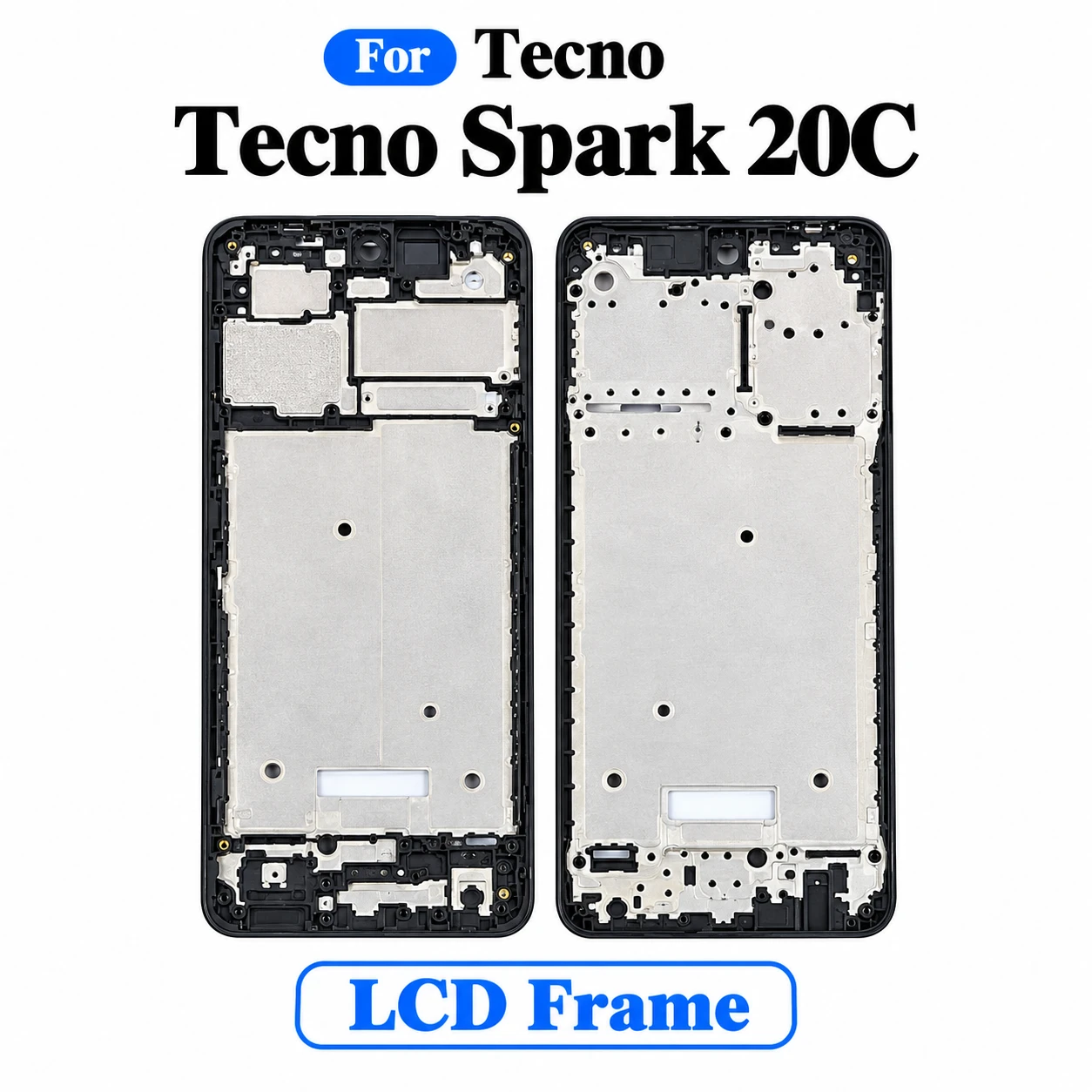 For Tecno Spark 20C Front LCD Frame Middle Chassis Housing