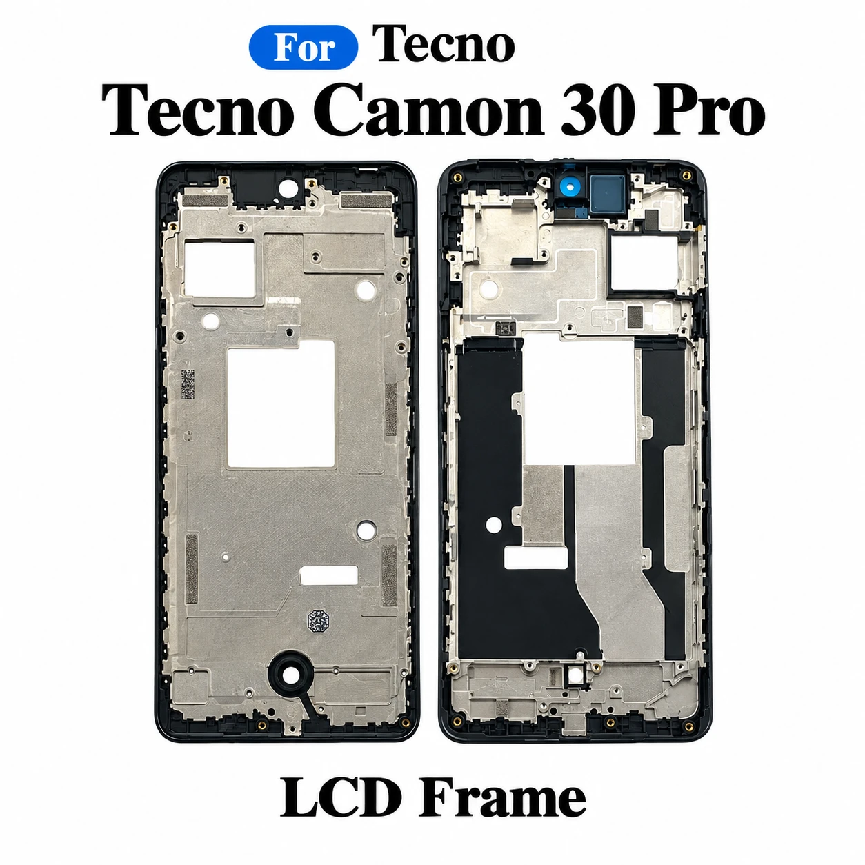 For Tecno Camon 30 4G CL6, CL6k Only Front LCD Frame Middle Chassis Housing