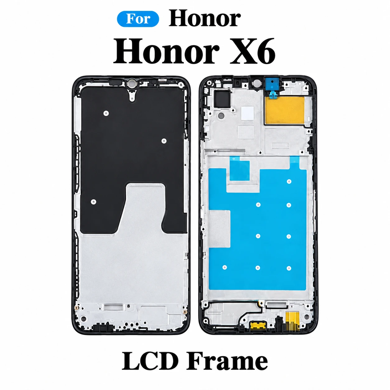 For Honor X6 Only Front LCD Frame Middle Chassis Housing
