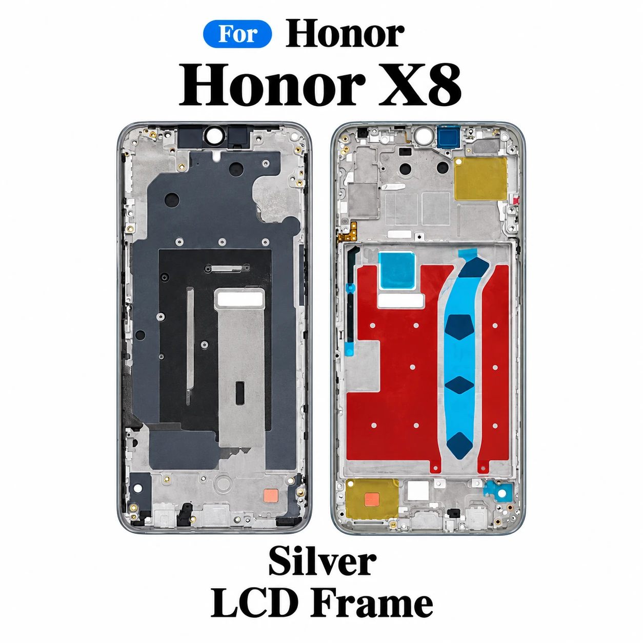 For Honor X8 Only Front LCD Frame Middle Chassis Housing