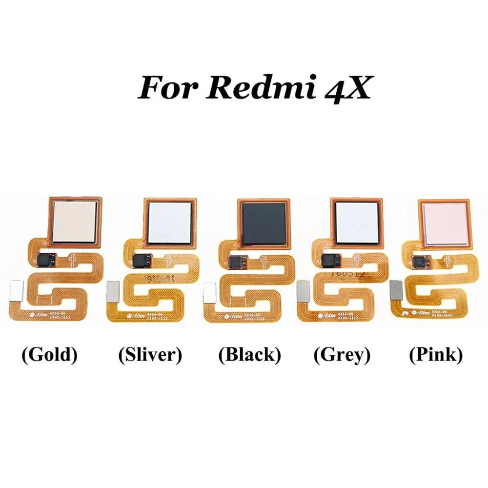 Xiaomi Redmi 4X Fingerprint Scanner Flex Cable Touch Sensor ID Home Button Fingerprint Button Key
