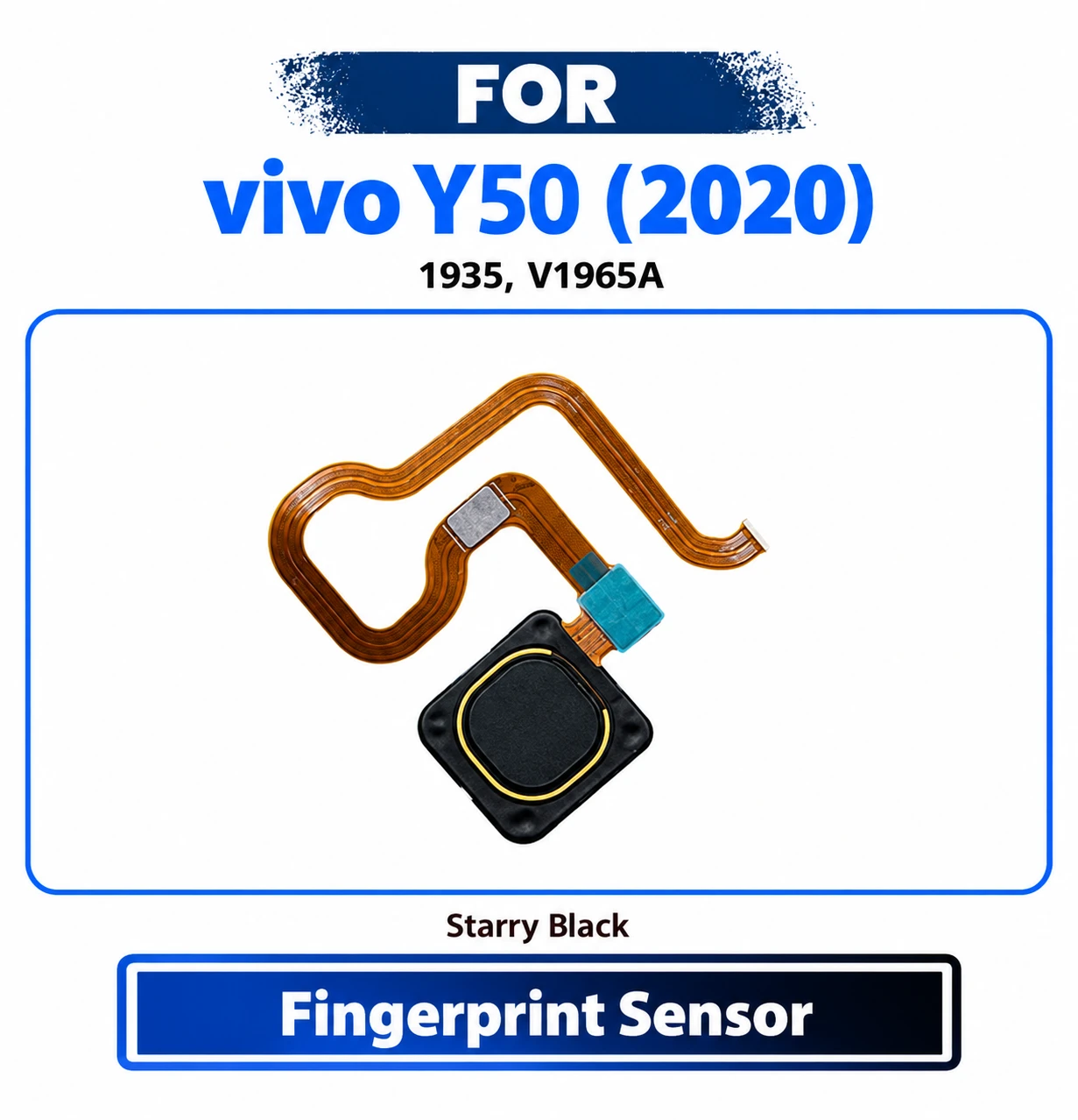 Samsung Galaxy A22 5G Fingerprint Sensor Power Switch Flex Cable - Power On Off Button Key Touch ID Sensor Ribbon Replacement Spare Parts for SM-A226B
