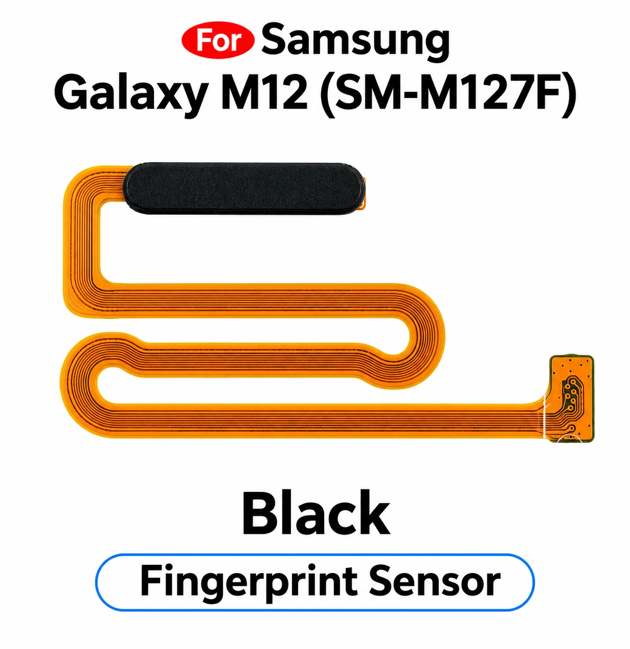 For Samsung Galaxy M12 SM-M127F Fingerprint Sensor with Flex Cable