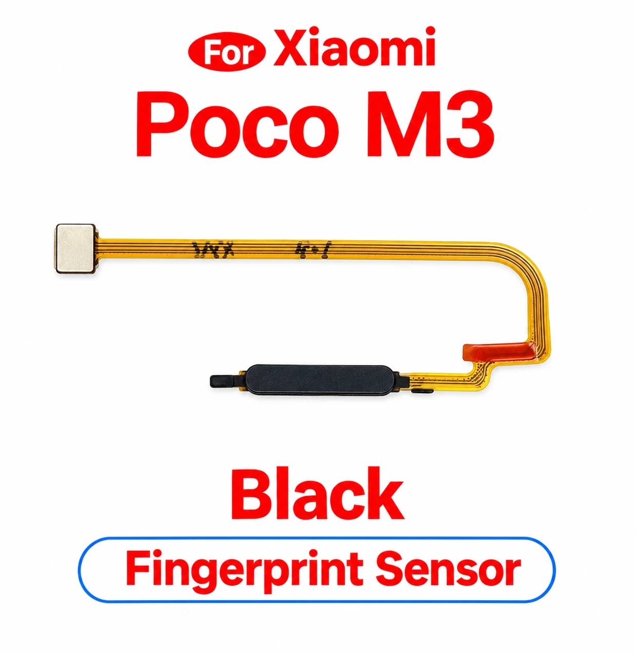 For Xiaomi Poco M3 Fingerprint Sensor with Flex Cable