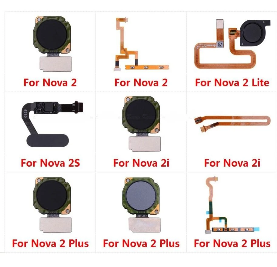 Fingerprint Touch Sensor/Scanner Home Return Button Key Connection Flex Cable For Huawei Nova 2S 2i 2 Plus Lite Repair Parts