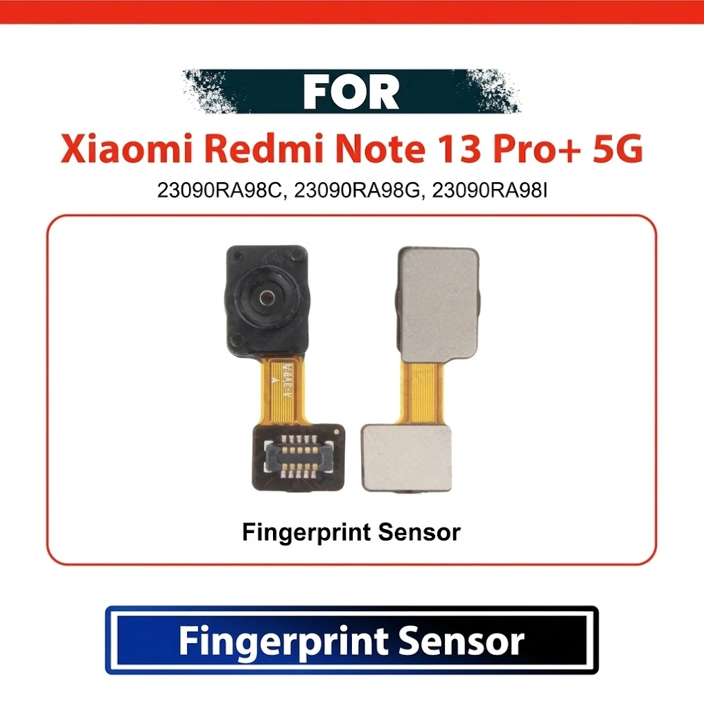 Xiaomi Redmi Note 13 Pro Plus 5G Fingerprint Sensor Home Button Flex Cable Replacement Repair Spare Part
