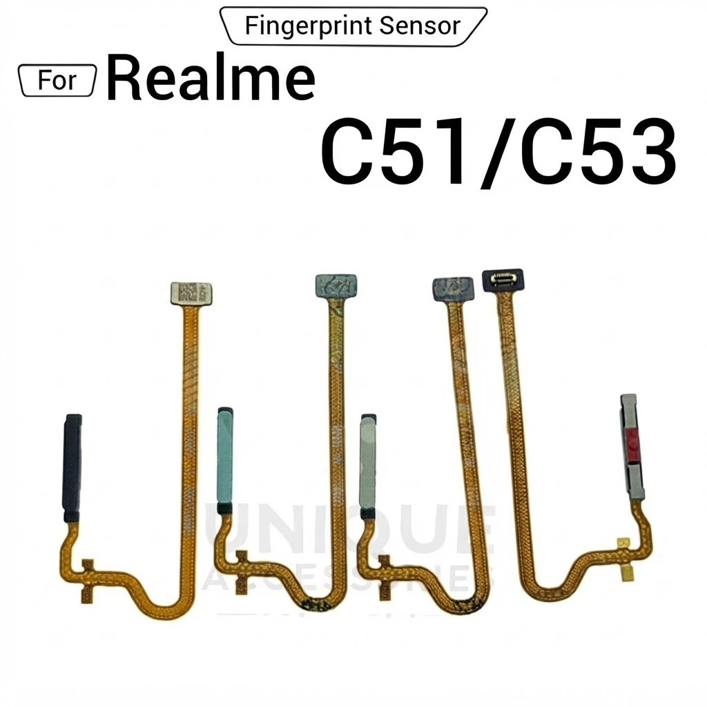 Fingerprint Sensor with Flex Cable for Realme C51 C53