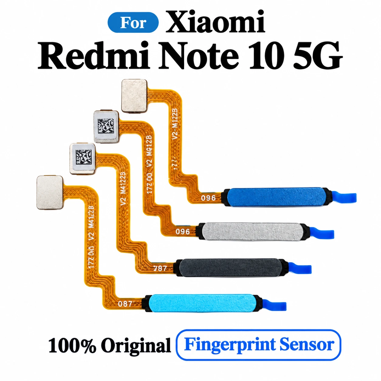 For Xiaomi Redmi Note 10 5G Fingerprint Sensor with Flex Cable