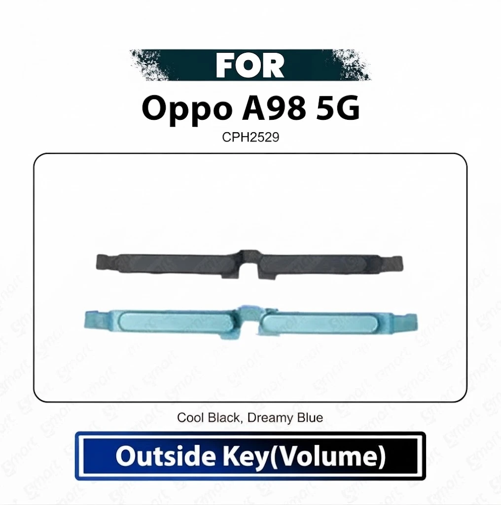 Oppo A98 5G External Side Keys - Volume Up Down Outside Key Replacement Repair Spare Parts CPH2529
