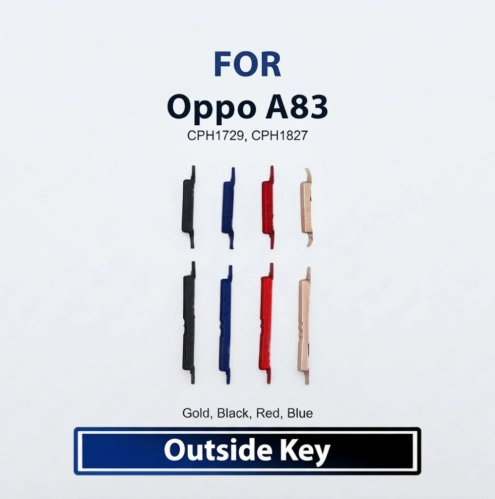 Oppo A83 External Side Keys - Power On Off Switch Button & Volume Up Down Outside Key Replacement Repair Spare Parts CPH1729, CPH1827