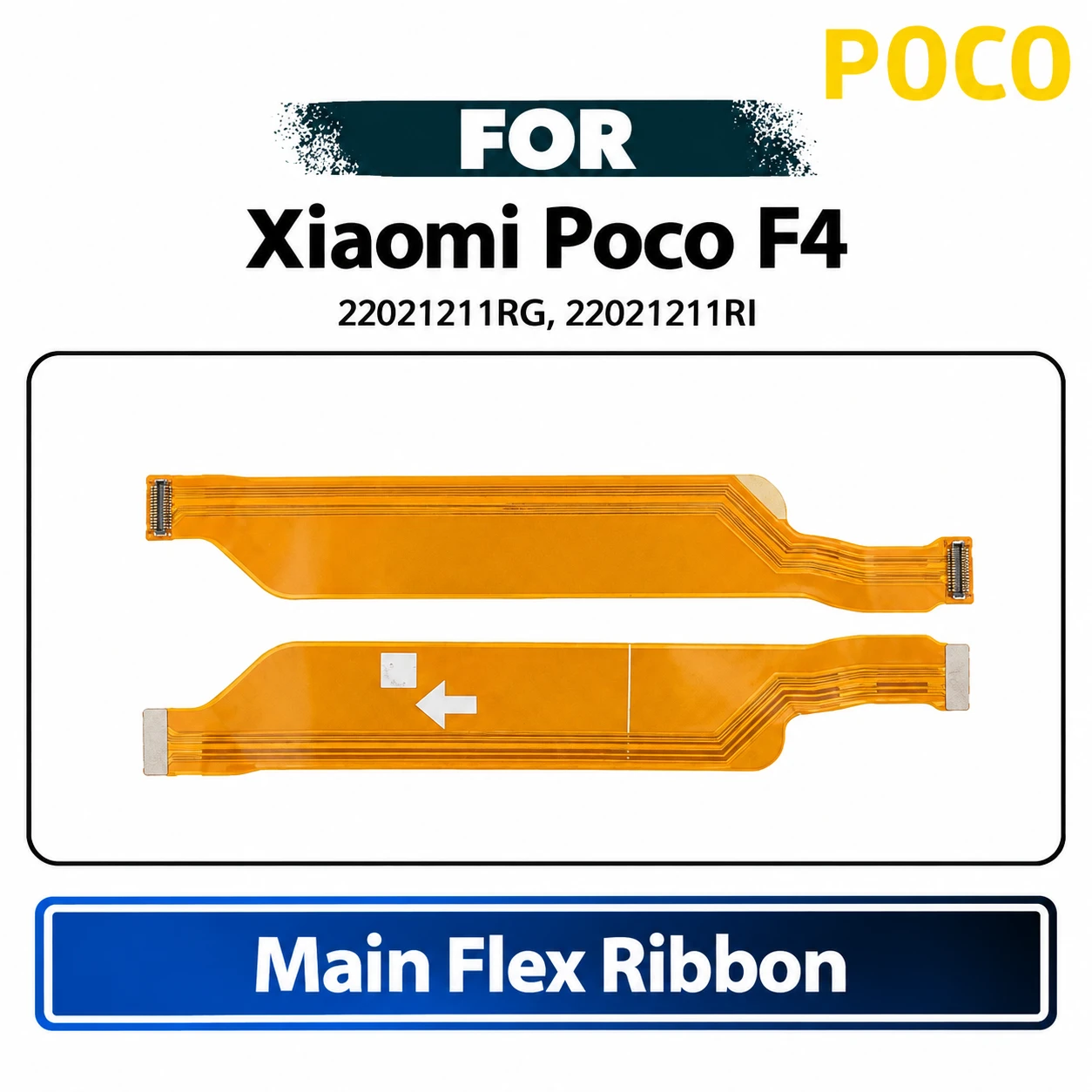 Xiaomi Poco F4 Main Board Motherboard Connector Flex Cable Ribbon PCB Board Replacement Repair Spare Part 22021211RG, 22021211RI