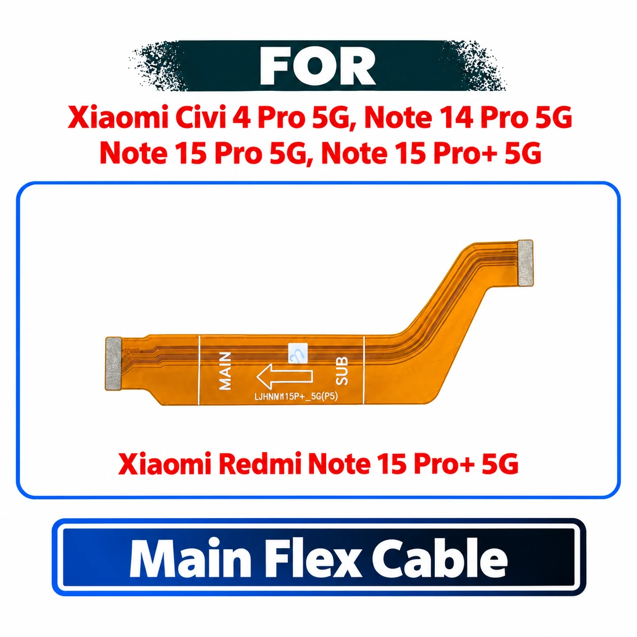 Vivo X200 FE Main Board Motherboard LCD Connector Flex Cable Replacement Repair Part For
