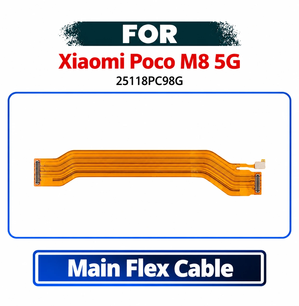 Xiaomi Poco M8 5G Main Board Motherboard Connector Flex Cable - Premium Quality Ribbon Replacement Spare Repair Part