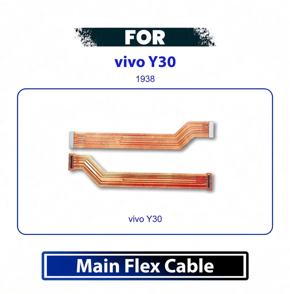 vivo Y30 Motherboard Main Board Ribbon Cable - LCD Display to Mainboard Connector Flex Replacement Part for Model 1938