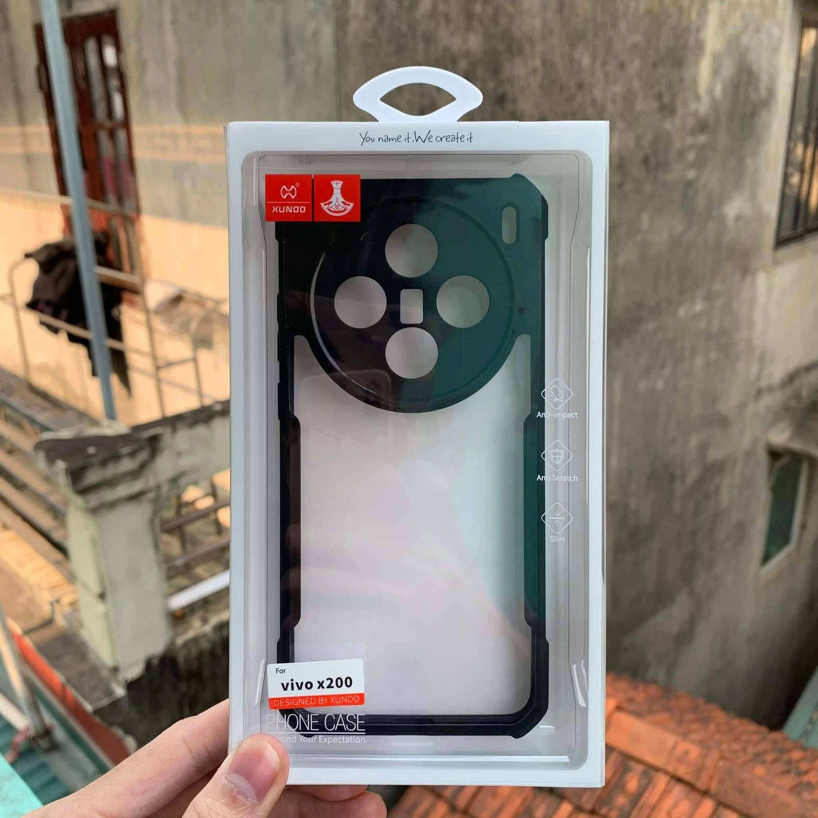 Original XUNDD VIVO X200 XUNDD Bumper Protective Case